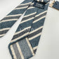 Drakes Handmade Striped Tipped Silk Tie With Tag