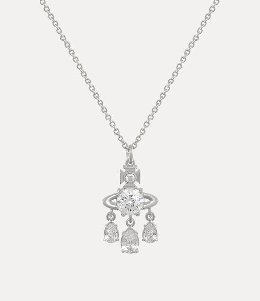 Vivienne Westwood Joaquina Pendant Platinum/White