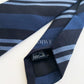 Drakes Handmade Striped Tipped Silk Tie With Tag