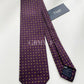 Drakes Handmade Polka Dot Tipped Silk Tie With Tag