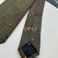 Drakes Handmade Tipped Silk Tie With Tag Football Sports Collection