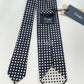 Drakes Handmade Polka Dot Hand-rolled Silk Tie With Tag