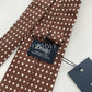 Drakes Polka Dot Handmade Tipped Silk Tie With Tag
