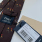 Drakes Handmade Tipped Silk Tie With Tag Football Sports Collection