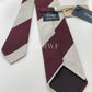Drakes Handmade Striped Tipped Silk Tie With Tag