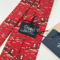 Limited Drakes Handmade Silk Tie with Dragon Boat Motif Sports Collection