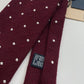 Drakes Handmade Polka Dot Hand-rolled Silk Tie With Tag