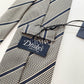 Drakes Handmade Striped Tipped Silk Tie With Tag