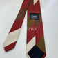 Drakes Handmade Striped Tipped Silk Tie With Tag