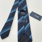 Drakes Handmade Striped Tipped Silk Tie With Tag