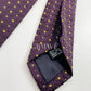 Drakes Handmade Polka Dot Tipped Silk Tie With Tag