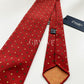 Drakes Polka Dot Handmade Rolled Edge Silk Tie With Tag