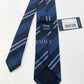 Drakes Handmade Striped Tipped Silk Tie With Tag