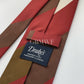 Drakes Handmade Striped Tipped Silk Tie With Tag