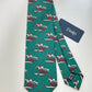 New Drakes Hurdle Motif Handmade Tipped Silk Tie With Tag Limited Edition