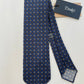 Drakes Flower Motif Rolled-edge Handmade Silk Tie With Tag