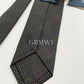 Drakes Handmade Polka Dot Tipped Silk Tie With Tag