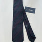 Drakes Multicoloured Hand-rolled Edge Stripe Silk Handmade Tie With Tag