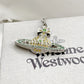 Vivienne Westwood Kika Silver Pendant Necklace