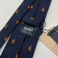 Drakes Handmade Tipped Silk Tie With Tag