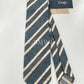 Drakes Handmade Striped Tipped Silk Tie With Tag