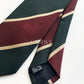 Drakes Handmade Striped Tipped Silk Tie With Tag