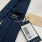 Drakes Handmade Polka Dot Tipped Silk Tie With Tag
