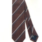 Drakes Handmade Striped Tipped Cashmere Tie With Tag