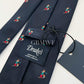 Drakes Handmade Tipped Silk Tie With Tag Golf Fox Limited Edition