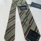 Drakes Handmade Striped Tipped Silk Tie With Tag
