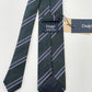Drakes Handmade Tipped Silk Tie With Tag