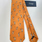 Drakes Badminton Motif Handmade Tipped Silk Tie With Tag Limited Edition