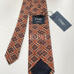 Drakes Handmade Tipped Silk Tie With Tag