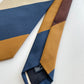 Drakes Handmade Striped Tipped Silk Tie With Tag