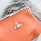 Vivienne Westwood Saffiano Frame  Purse Crossbody Leather Bag Brick