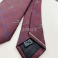 Limited Drakes Burgundy Handmade Silk Tie with Skiing Motif Sports Collection