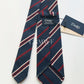 Drakes Hand-rolled Edge Block Stripe Silk Handmade Tie With Tag