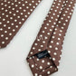 Drakes Polka Dot Handmade Tipped Silk Tie With Tag