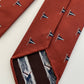 Drakes Nautical Signal Flag Rolled-edge Handmade Silk Tie With Tag
