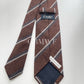 lDrakes Handmade Striped Tipped Cashmere Tie With Tag
