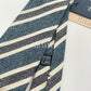 Drakes Handmade Striped Tipped Silk Tie With Tag