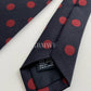 Drakes Polka Dot Handmade Tipped Tie With Tag