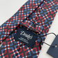 Drakes Geometric Motif Silk Tie Handmade Tie