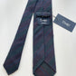 Drakes Multicoloured Hand-rolled Edge Stripe Silk Handmade Tie With Tag