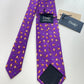 Drakes Red Panda Motif Handmade Tipped Silk Tie With Tag Limited Edition