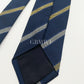 Drakes Handmade Striped Tipped Silk Tie With Tag