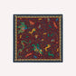 Drake's Red Mythical Animals Print Wool-Silk Bandana