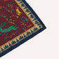 Drake's Red Mythical Animals Print Wool-Silk Bandana