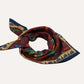 Drake's Red Mythical Animals Print Wool-Silk Bandana