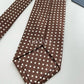 Drakes Polka Dot Handmade Tipped Silk Tie With Tag